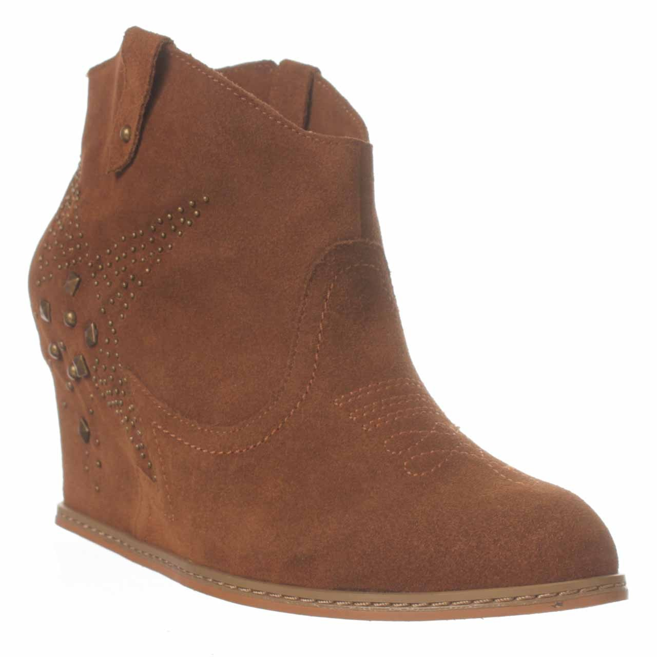 Naughty monkey Giddy Up Ankle Bootie in Brown | Lyst