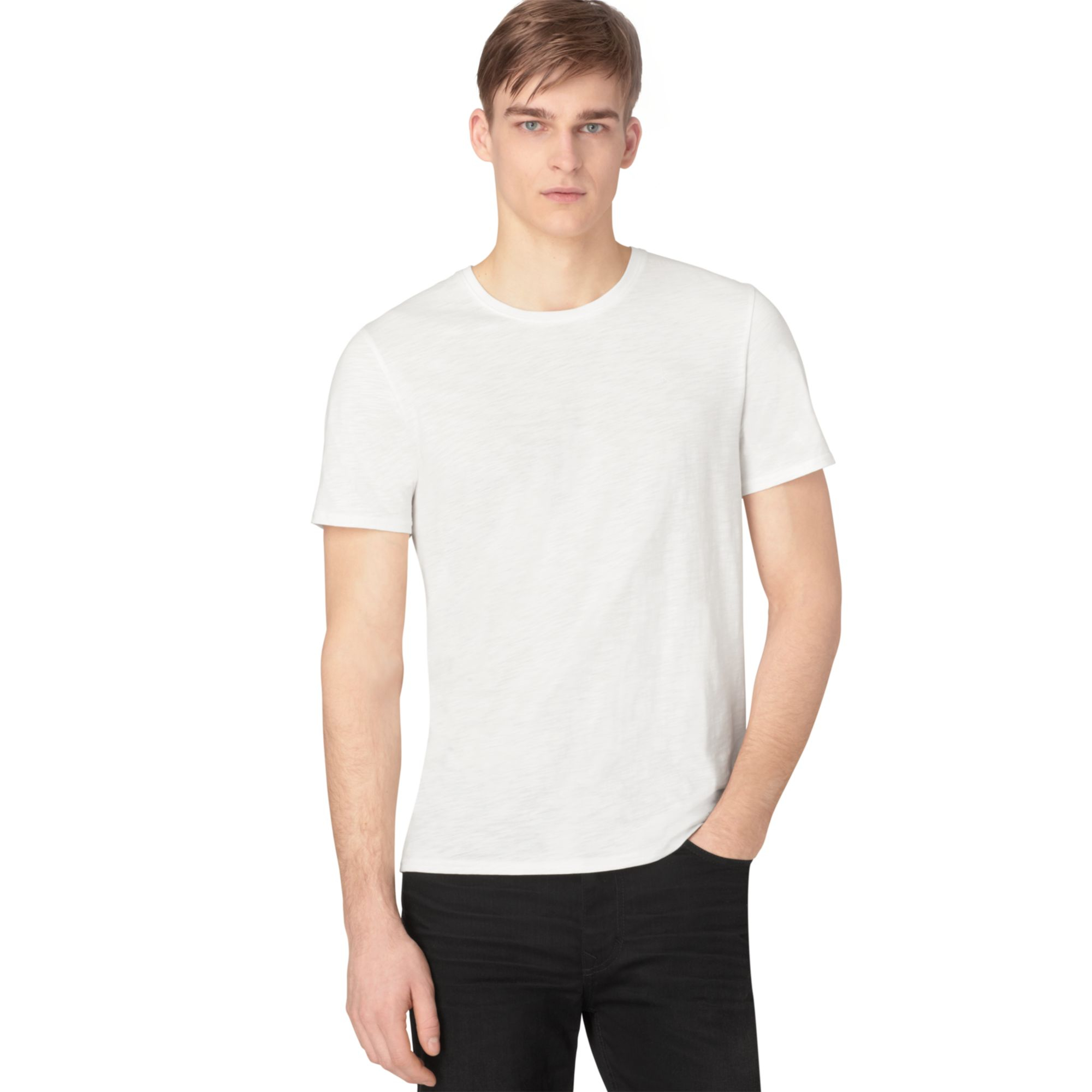 Calvin Klein Jeans Jersey Tshirt in White for Men (Misty White) | Lyst