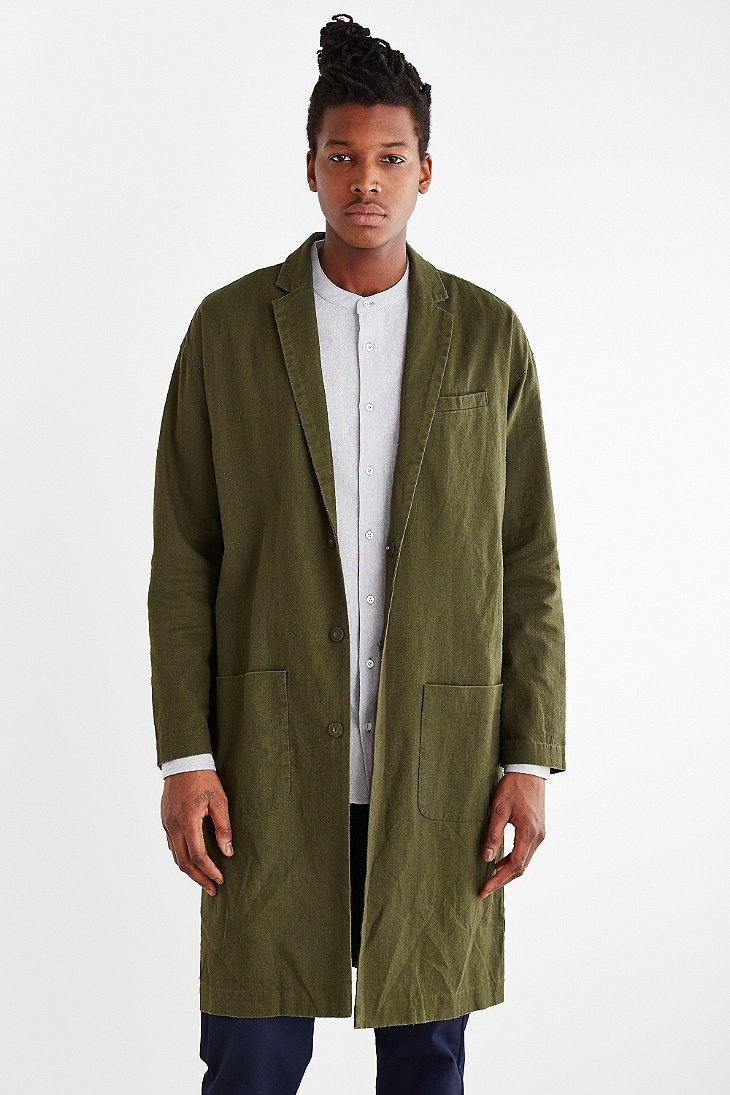 Your Neighbors Linen Duster Jacket in 