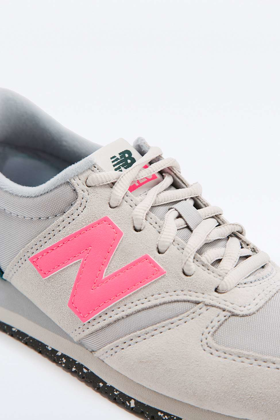 new balance grey & pink 420 trainers