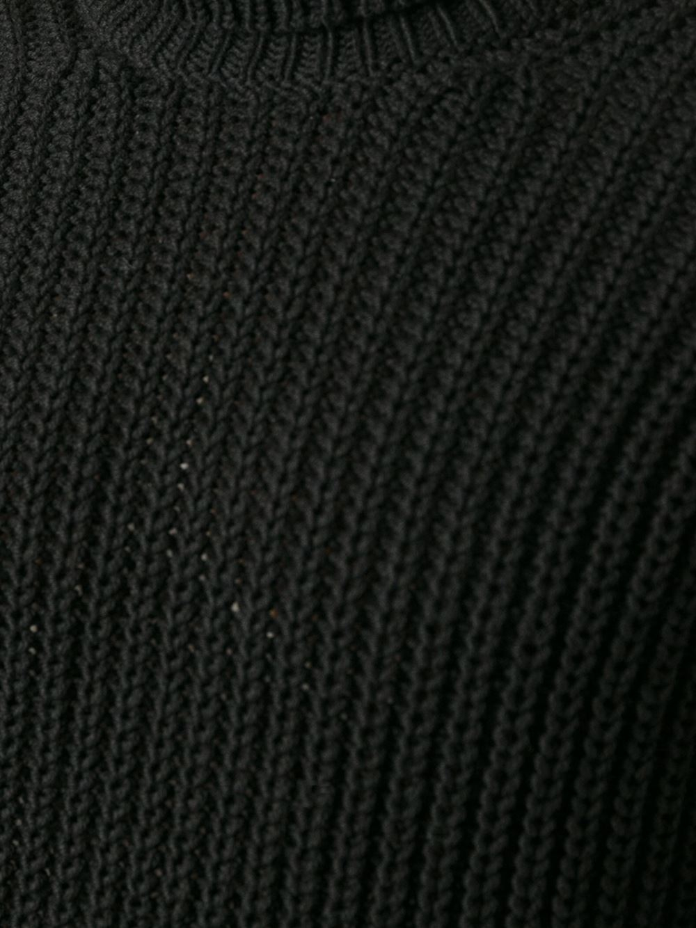 ribbed black jumper