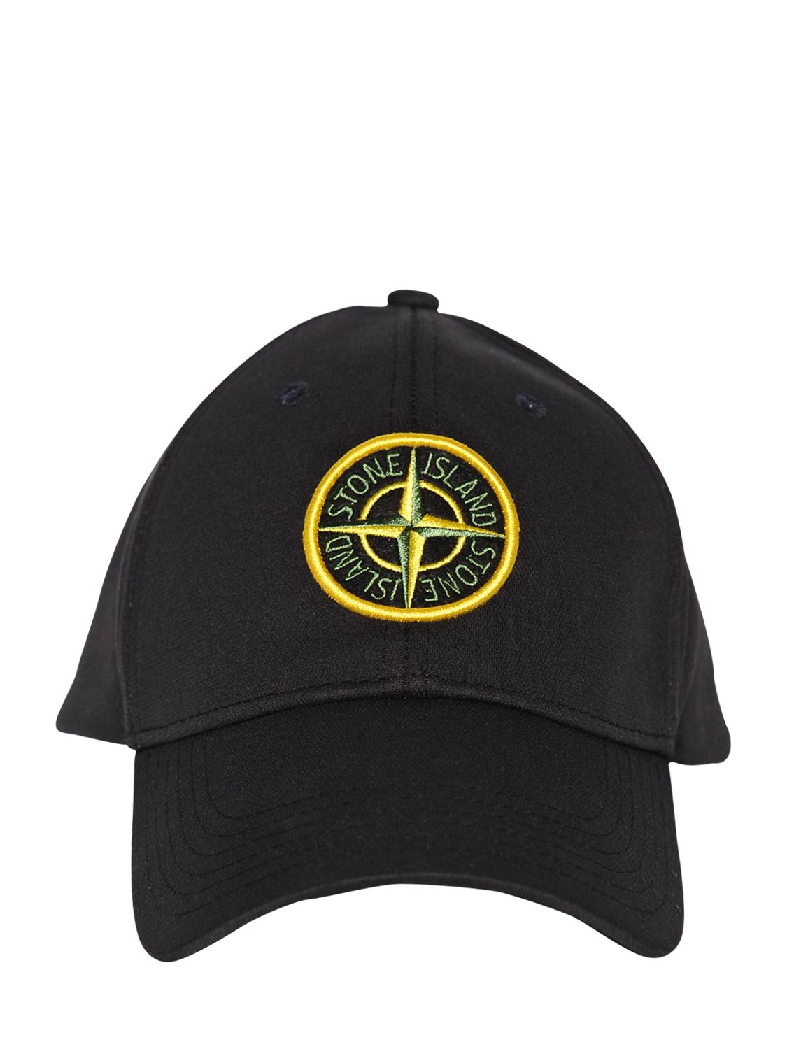 Stone Island Logo Embroidered Softshell Baseball Hat in Black for Men | Lyst
