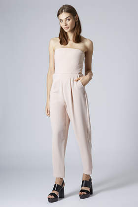 pink bandeau jumpsuit