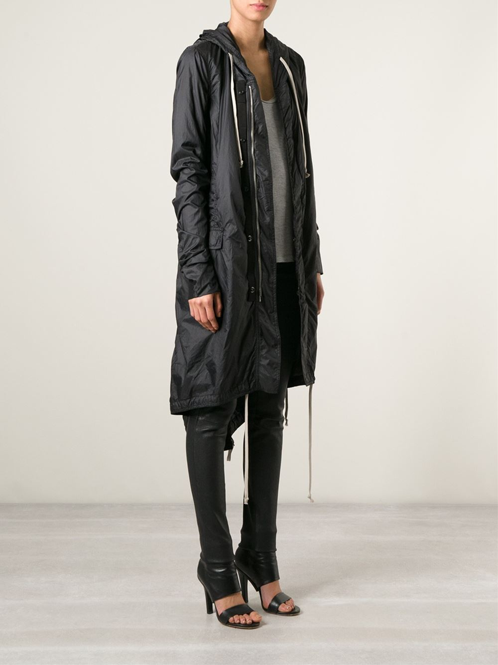 rick owens raincoat