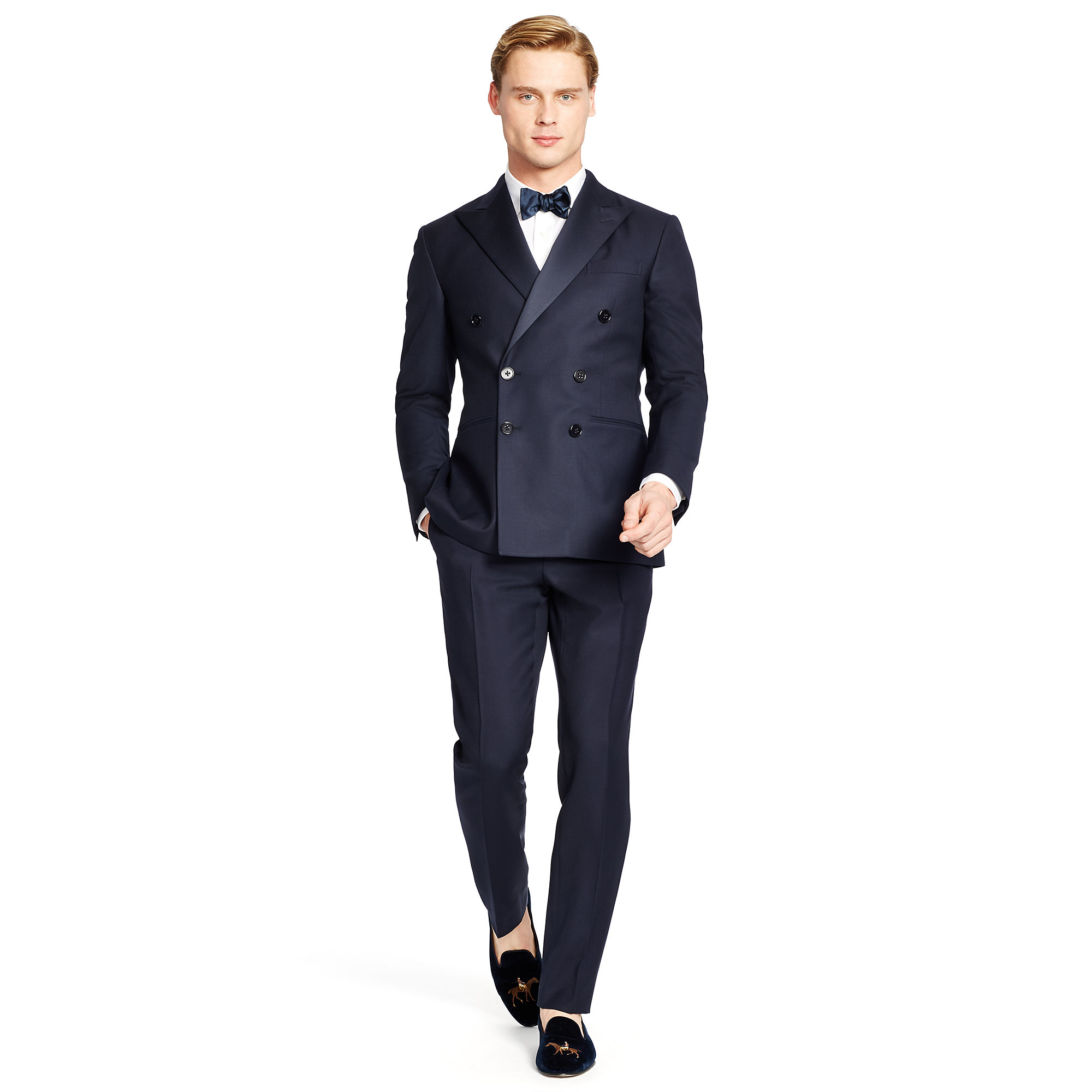 Polo Ralph Lauren Wool Polo Double-breasted Tuxedo in Navy (Blue) for Men |  Lyst