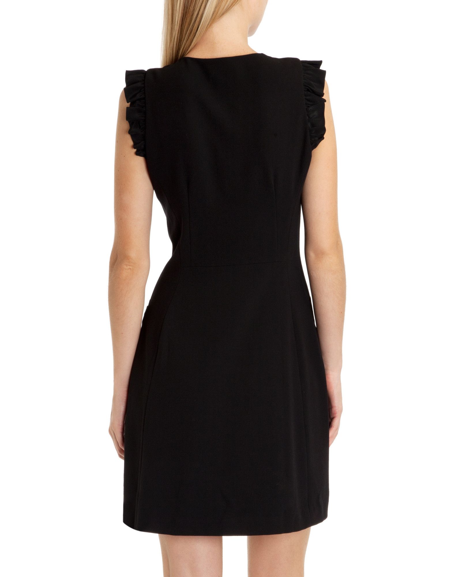 ted baker black ruffle dress