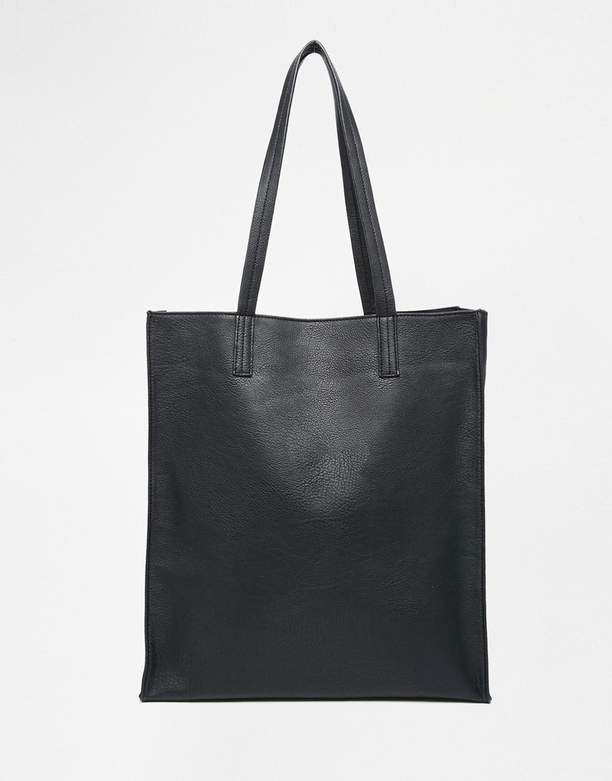 Lyst - Asos Shopper Bag - Black in Black