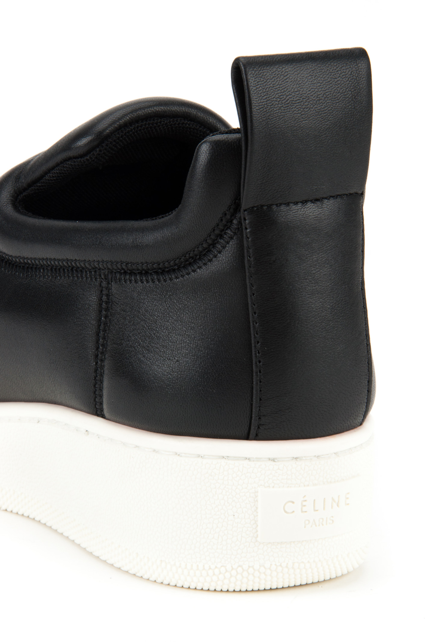 Celine Pull On Stretch Nappa Sneakers in Black | Lyst