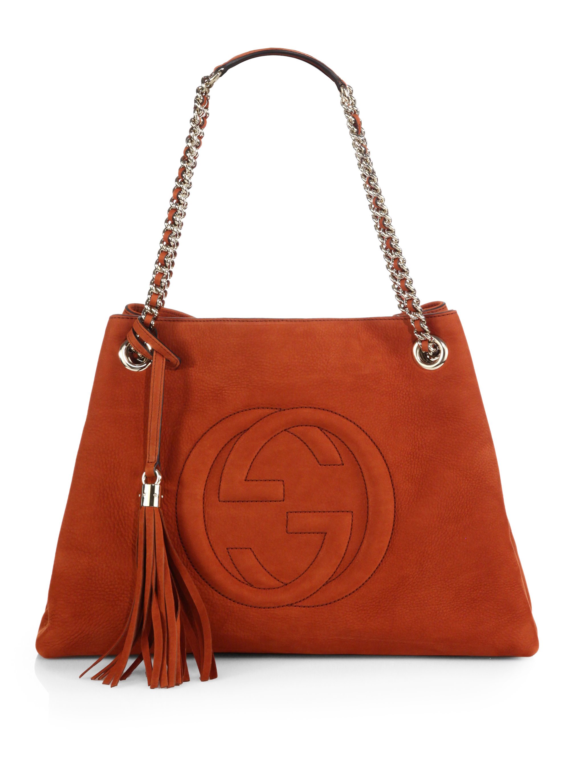 Gucci Soho Suede Shoulder Bag in Brown - Lyst