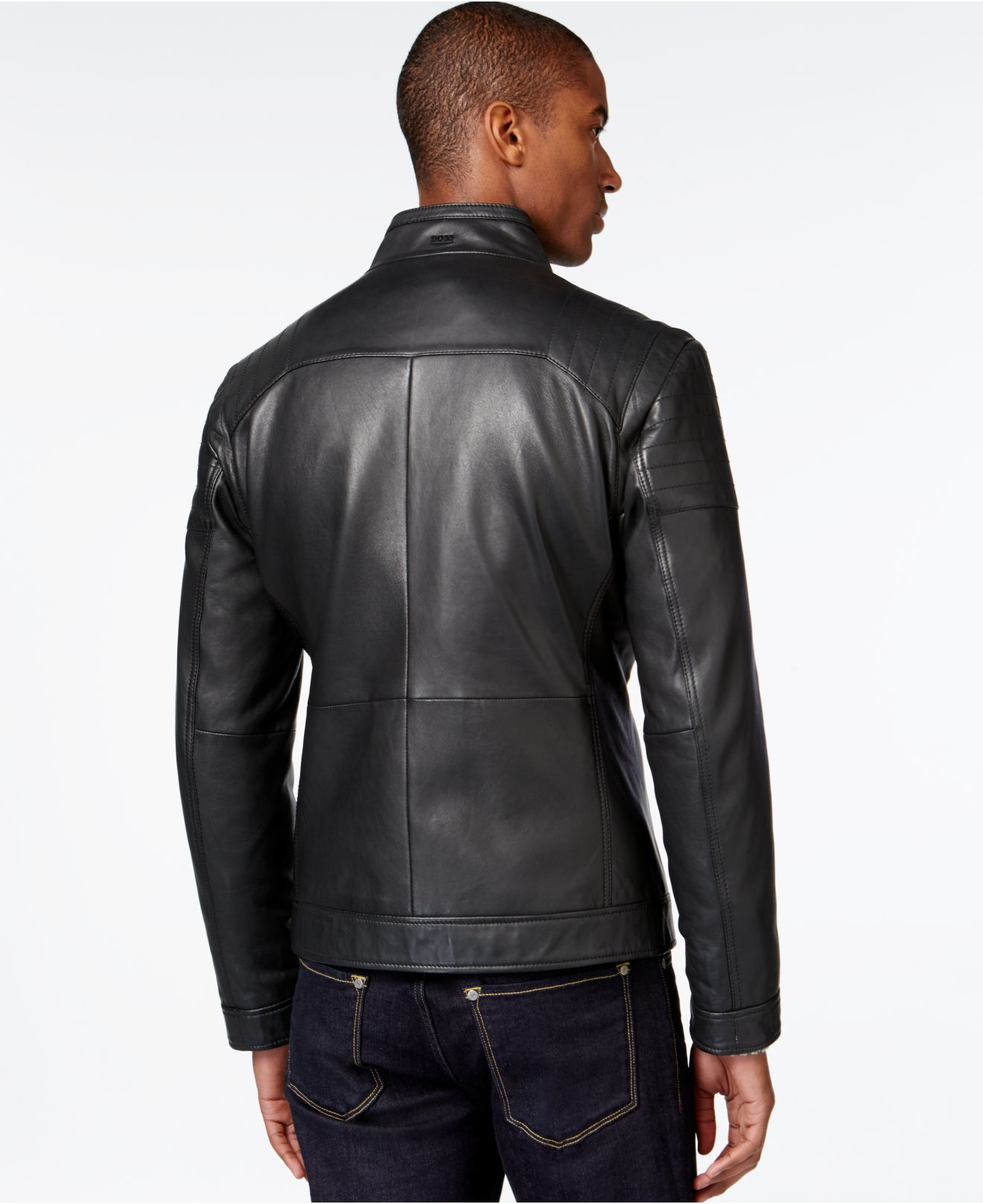 hugo boss nocan leather jacket