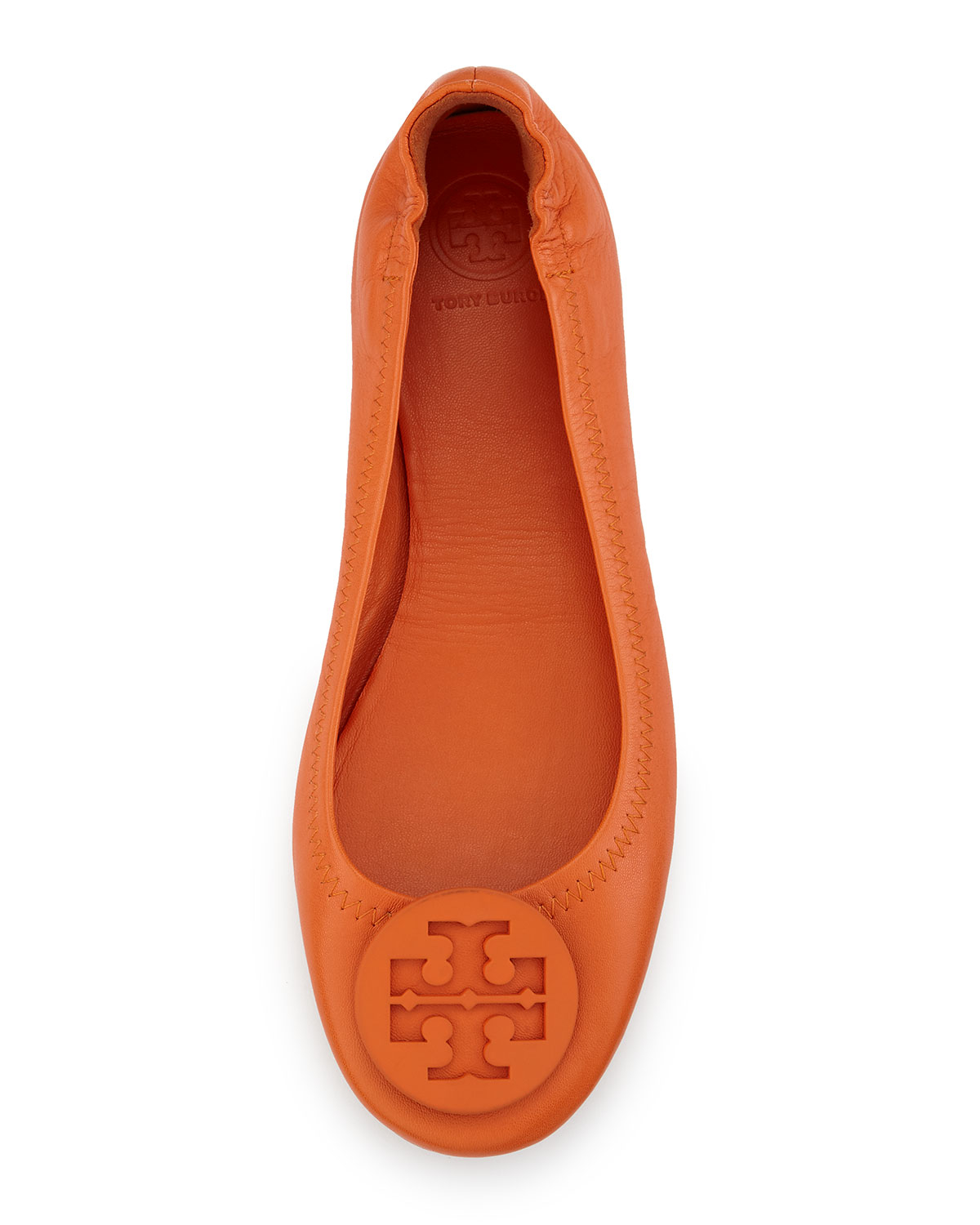 tory burch orange ballet flats