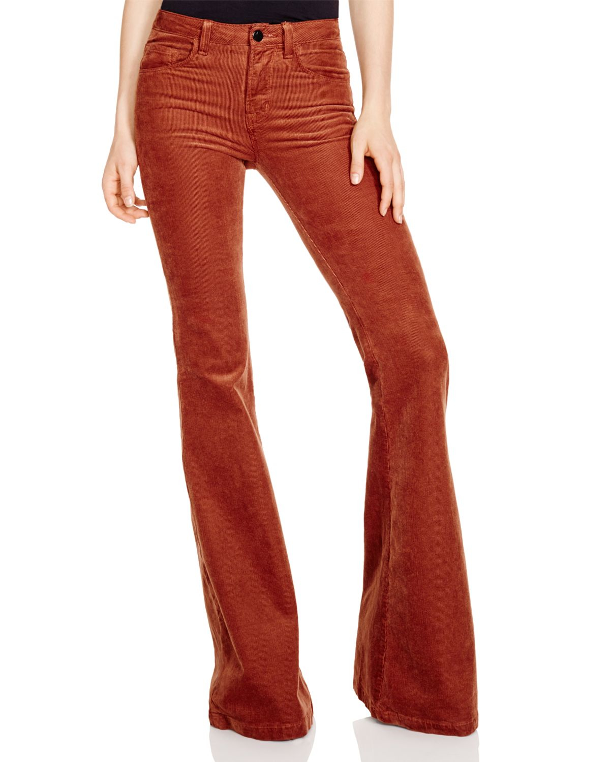 J Brand Bella Flare Corduroy Jeans - Bloomingdale's Exclusive in Orange ...