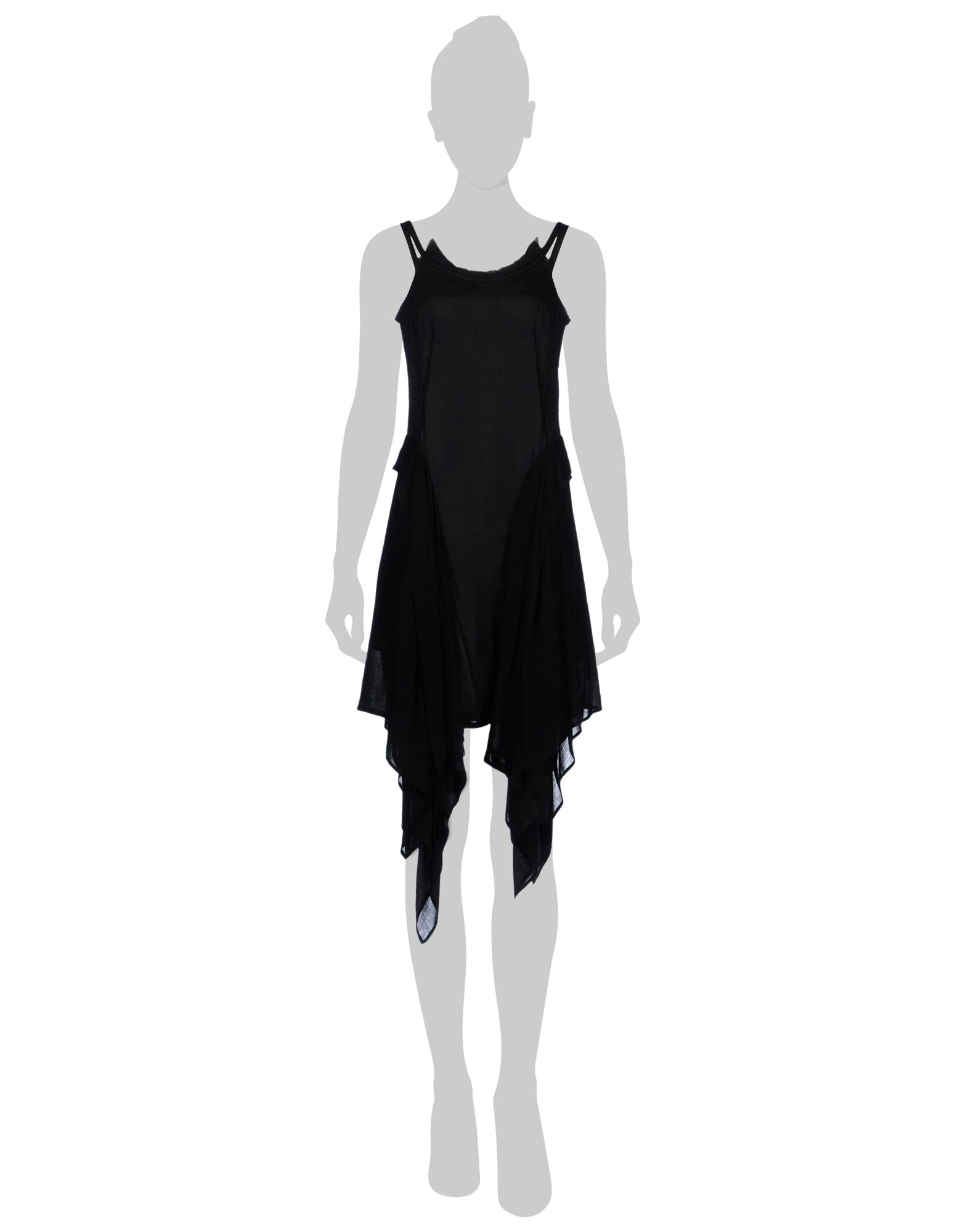 Yohji Yamamoto Knee-length Dress in Black - Lyst
