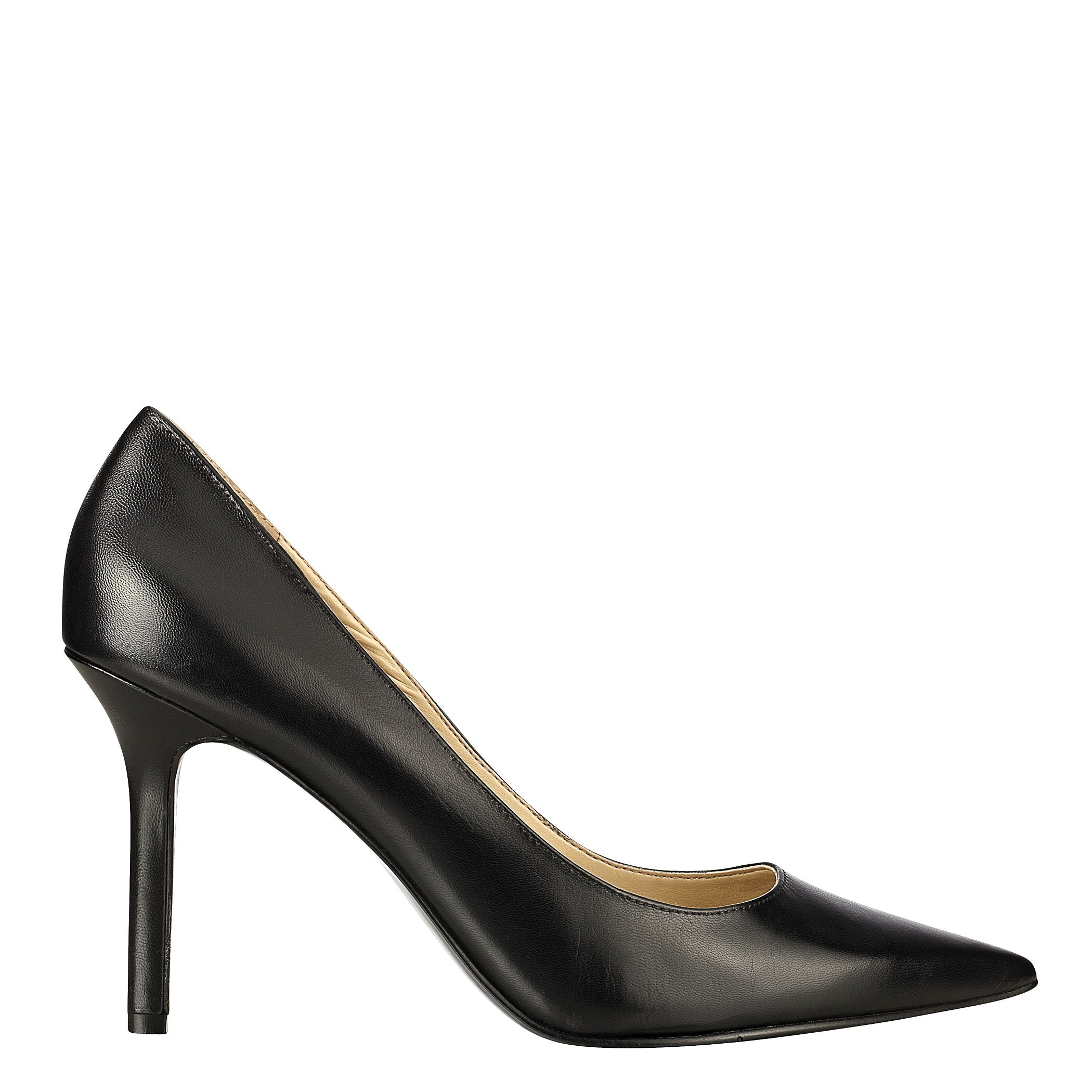 Nine west Martina Pointy Toe Pumps in Black (BLACK LEATHER) | Lyst