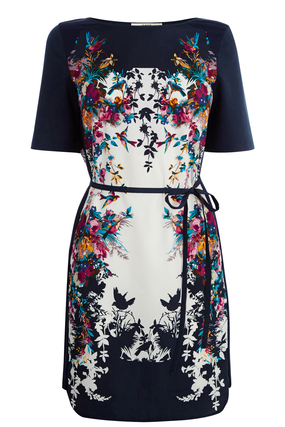 oasis bird print shirt dress