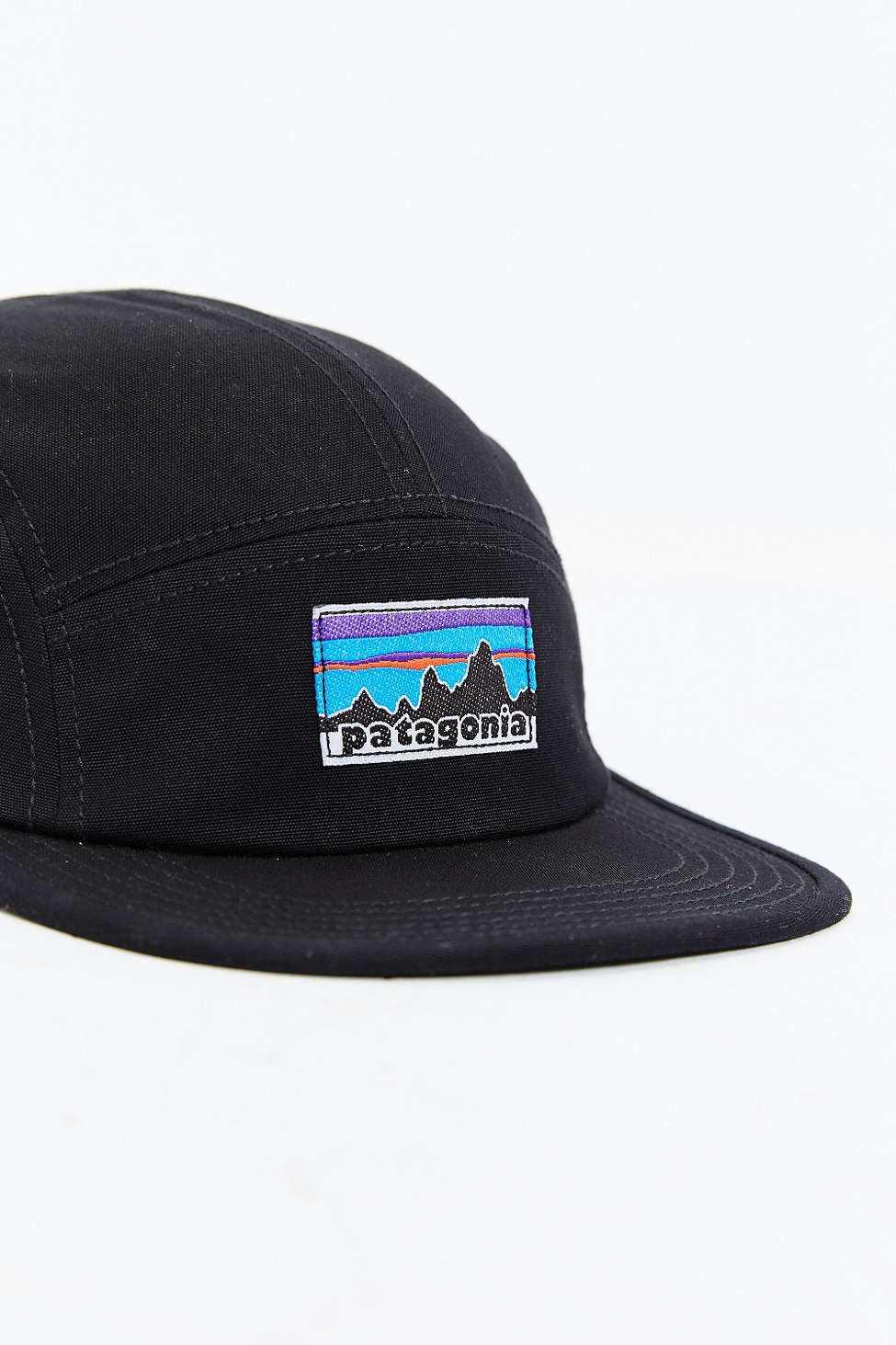 Patagonia Cotton Retro Fitz Roy Label 5-panel Baseball Hat in Black for Men  - Lyst