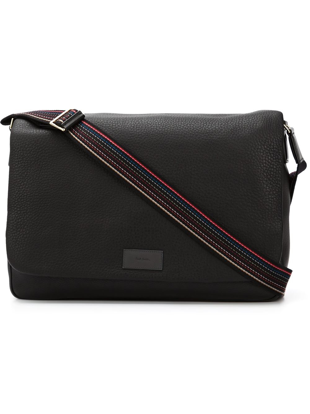Paul Smith Leather Messenger Bag in Black for Men Lyst