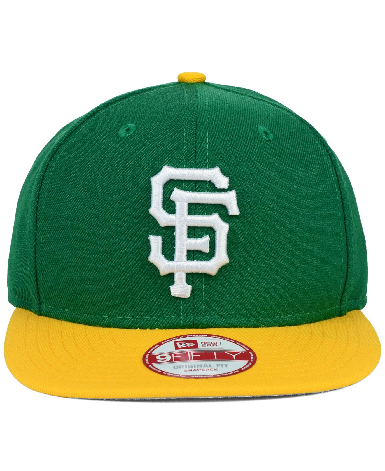 KTZ San Francisco Giants Twisted Original Fit 9Fifty Snapback Cap in Green  for Men