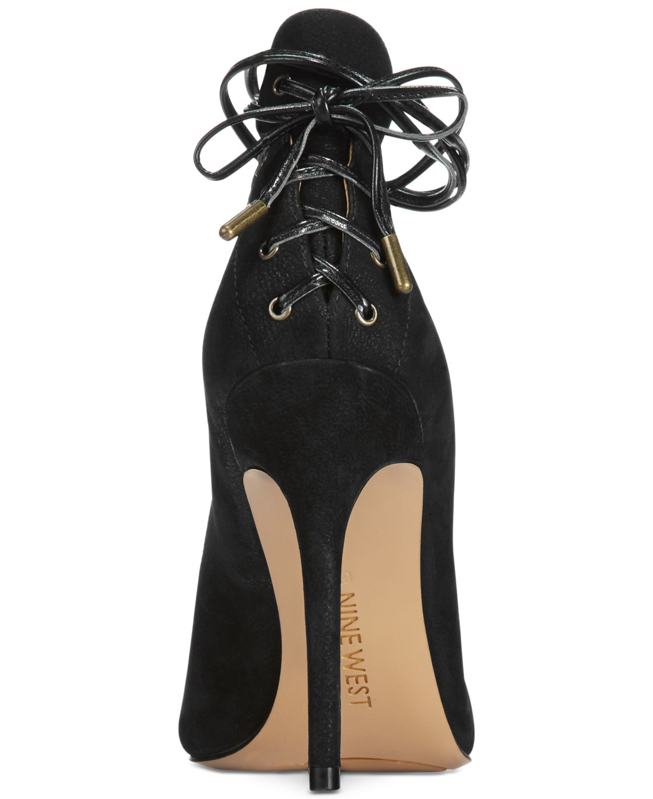 nine west lace up heels