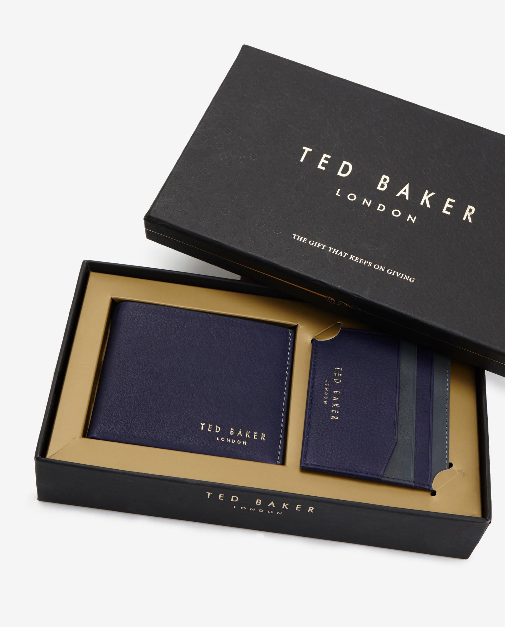 Ted Baker Leather Wallet And Cardholder Gift Set in Purple for Men - Lyst