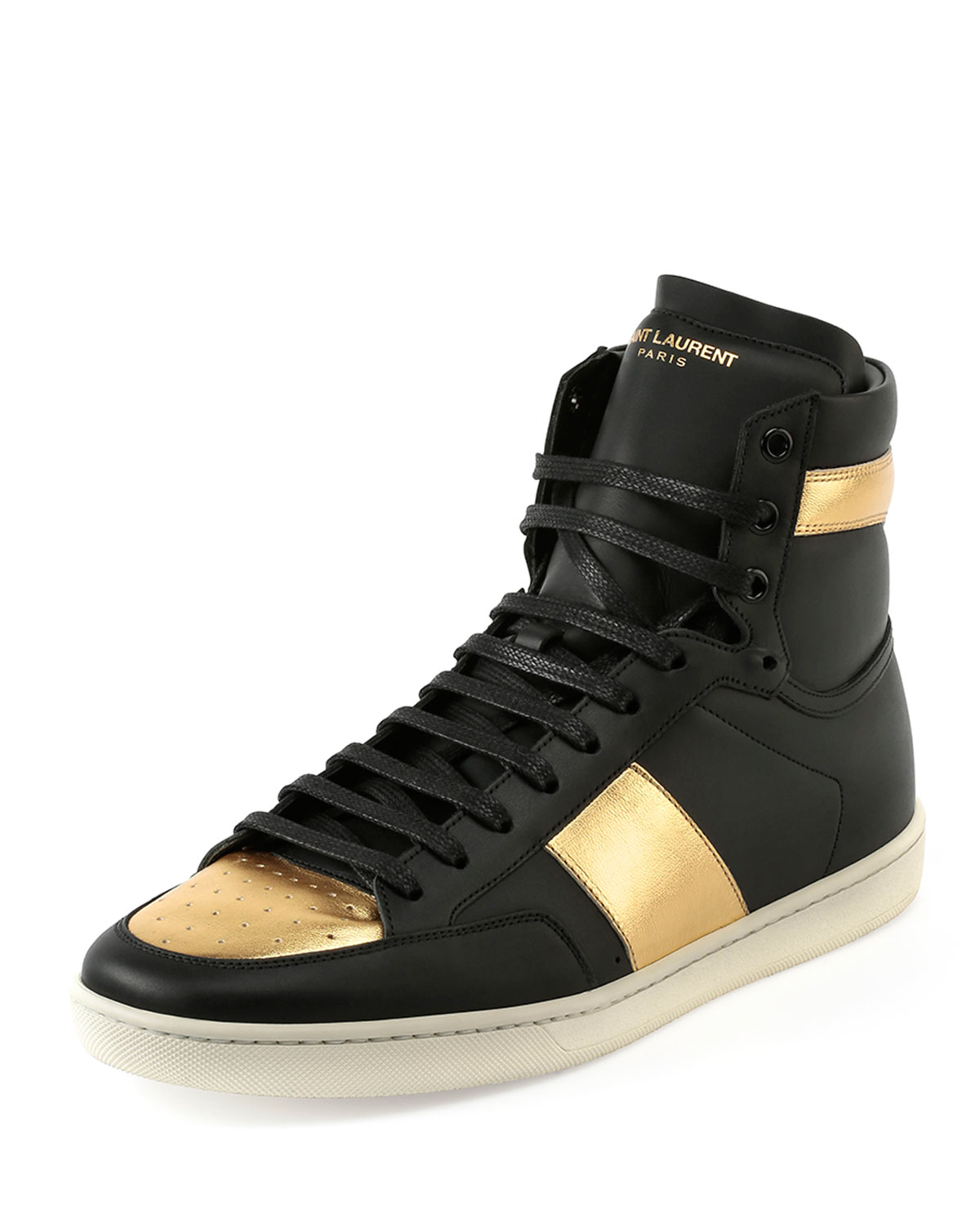 saint laurent sneakers gold