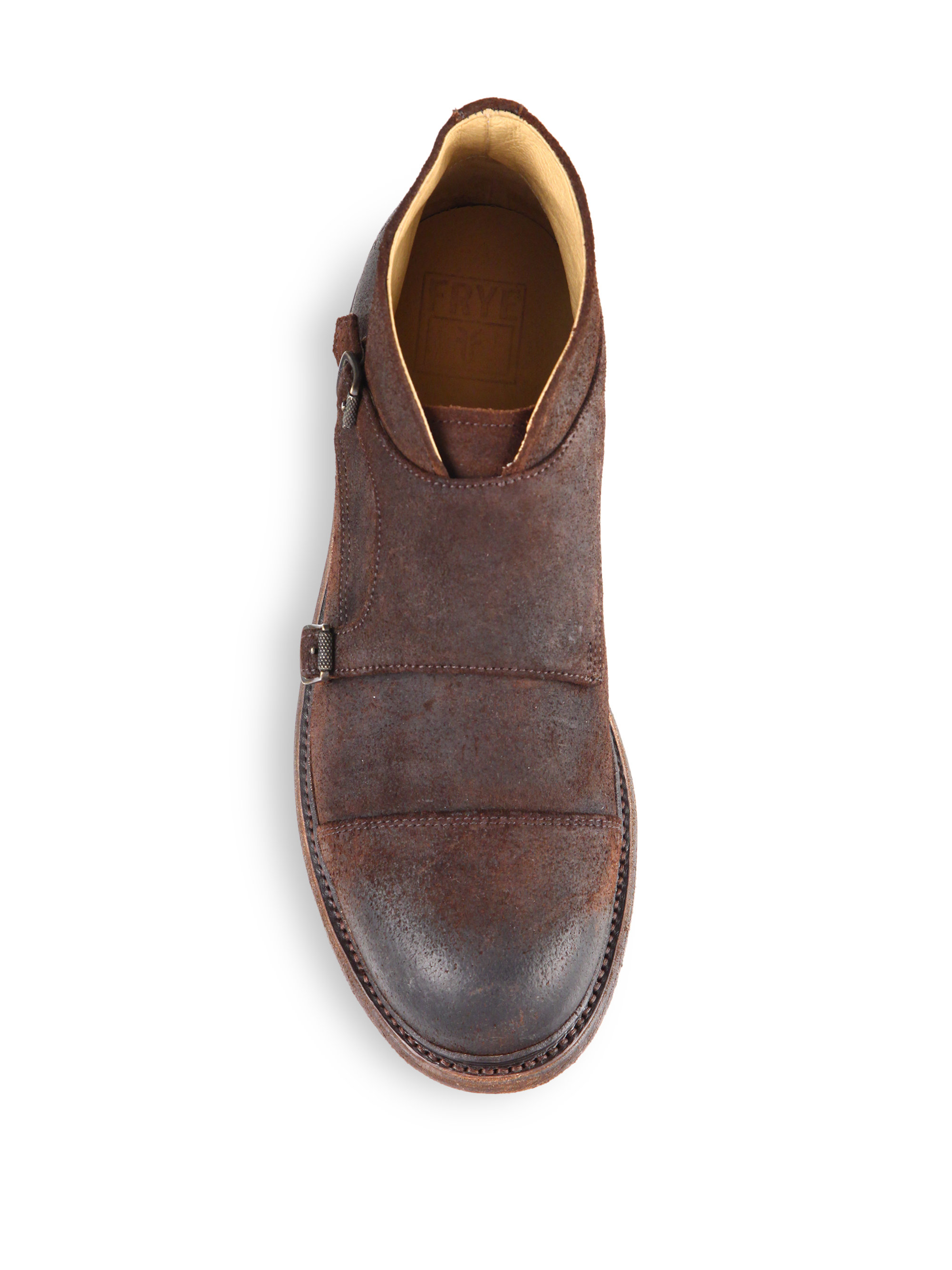 suede double monk