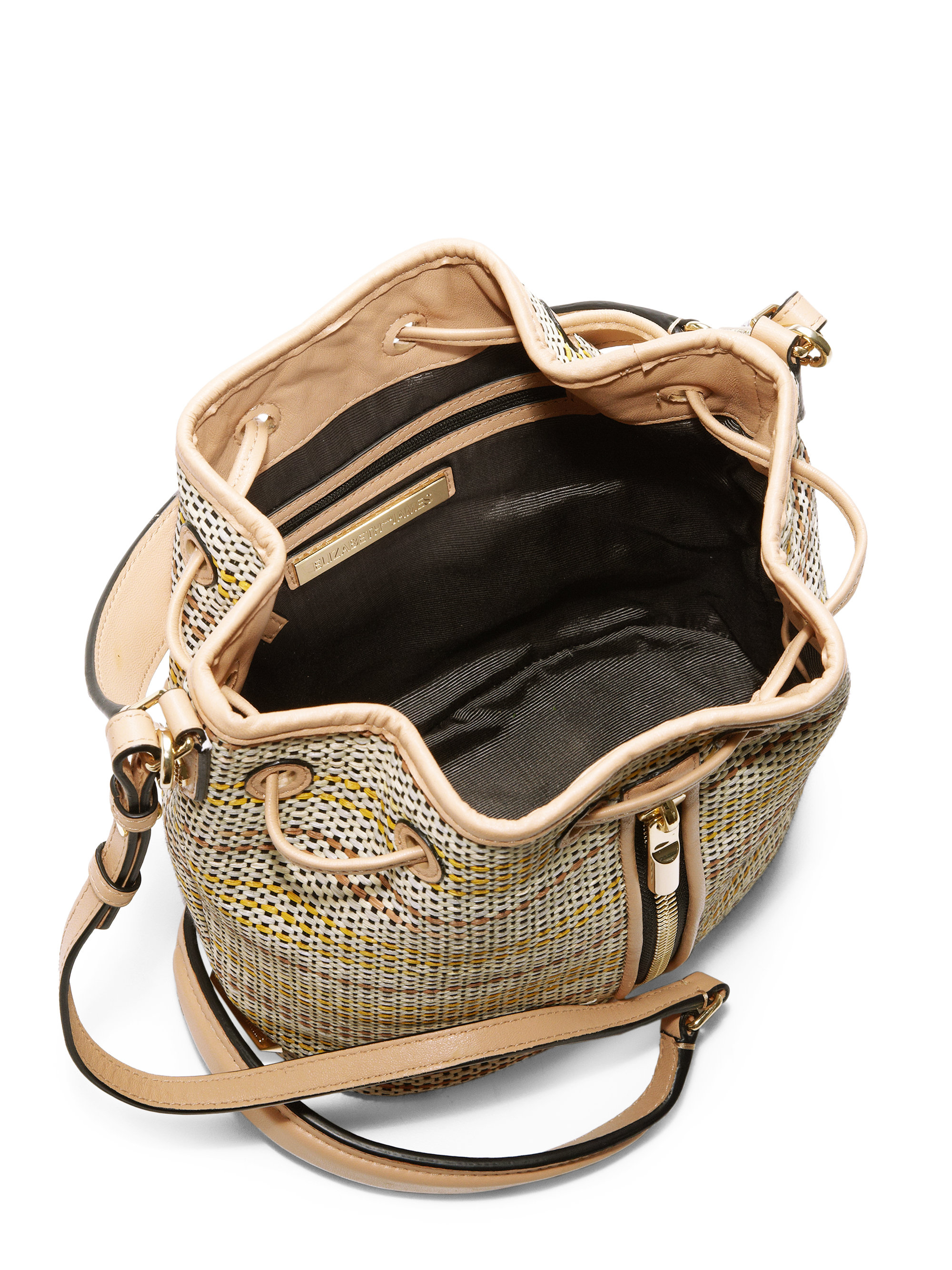 Thin Strap Waterproof Leather Bucket Bag
