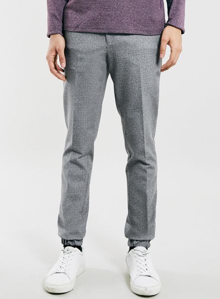 Topman Light Grey Smart Joggers in Gray for Men (GREY) | Lyst