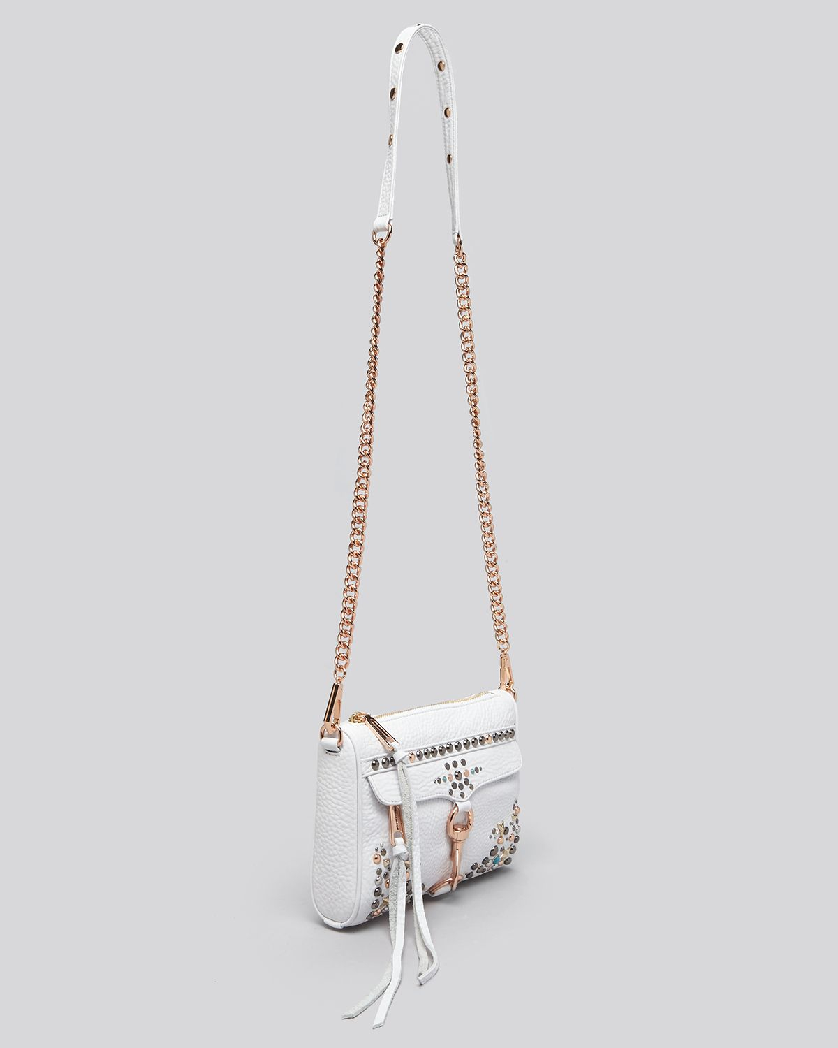 Lyst Rebecca Minkoff Crossbody Bag Studded Mini Mac In White Gallery