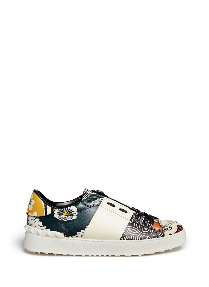 valentino floral sneakers