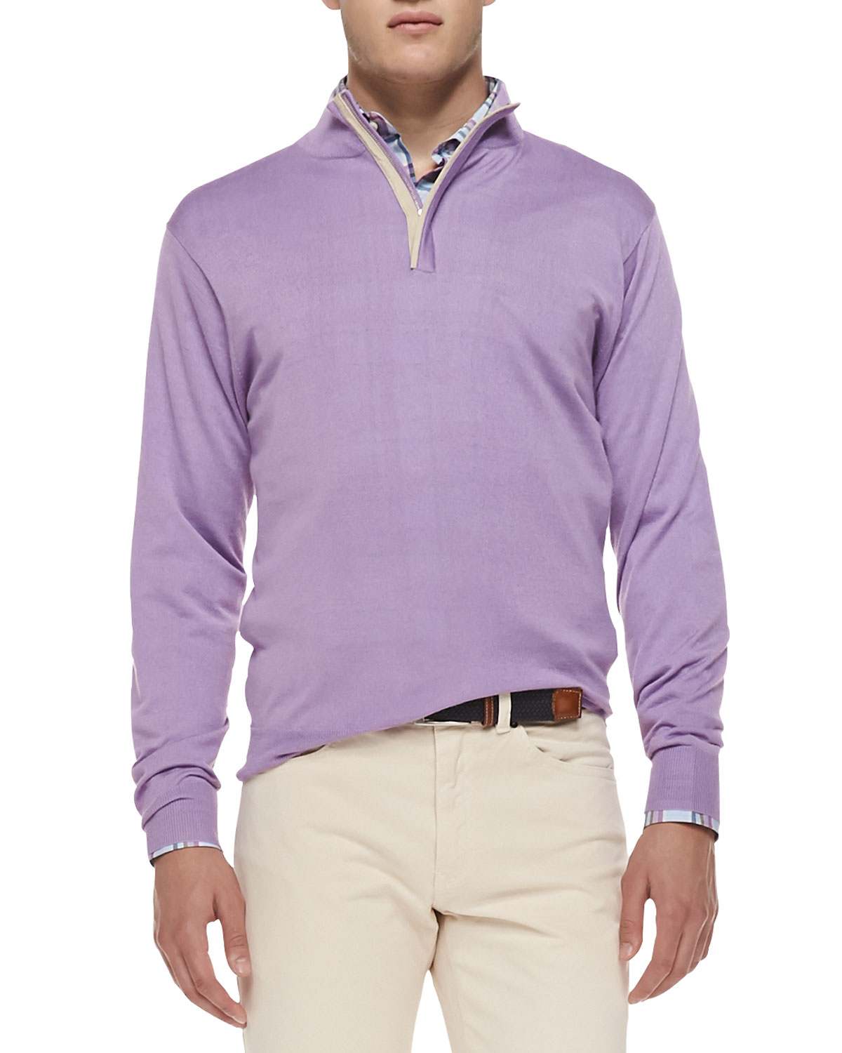 lavender quarter zip