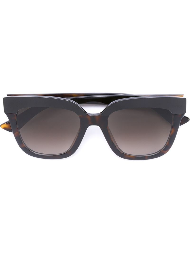 Dior 'soft 2' Sunglasses in Brown - Lyst