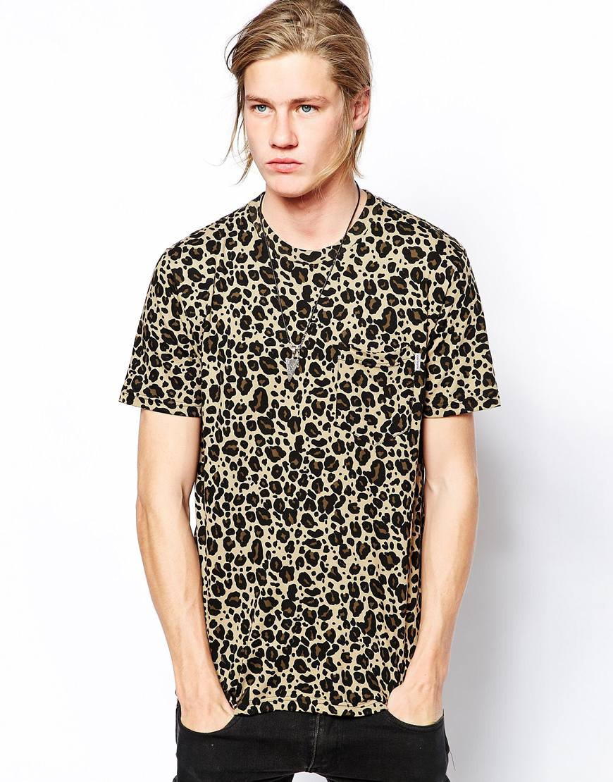 cheetah print t shirt mens