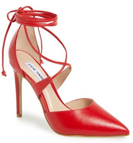 Steve madden 'raela' Pump in Red (RED LEATHER)