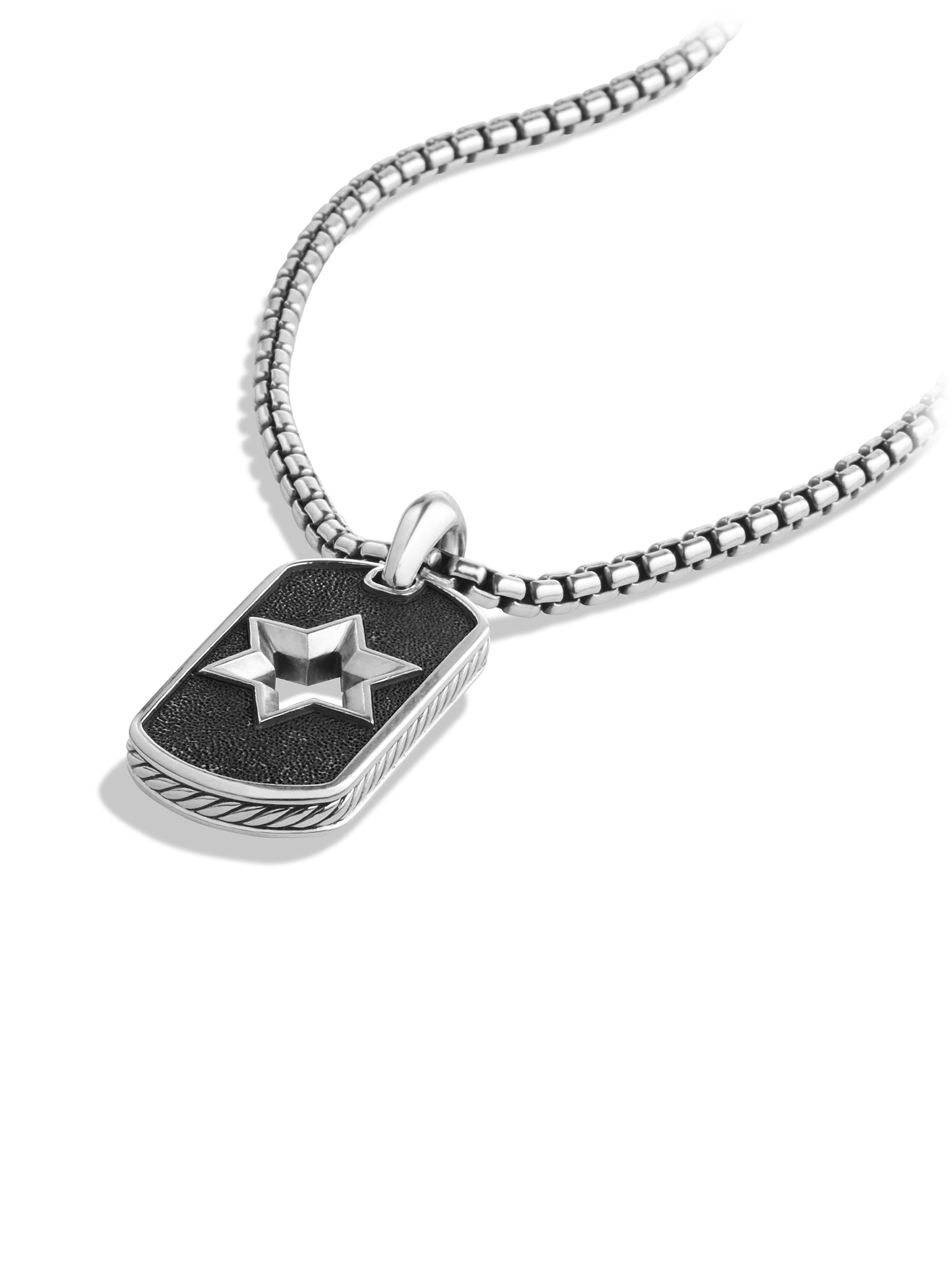David Yurman Exotic Stone Star Tag Necklace in Metallic for Men Lyst
