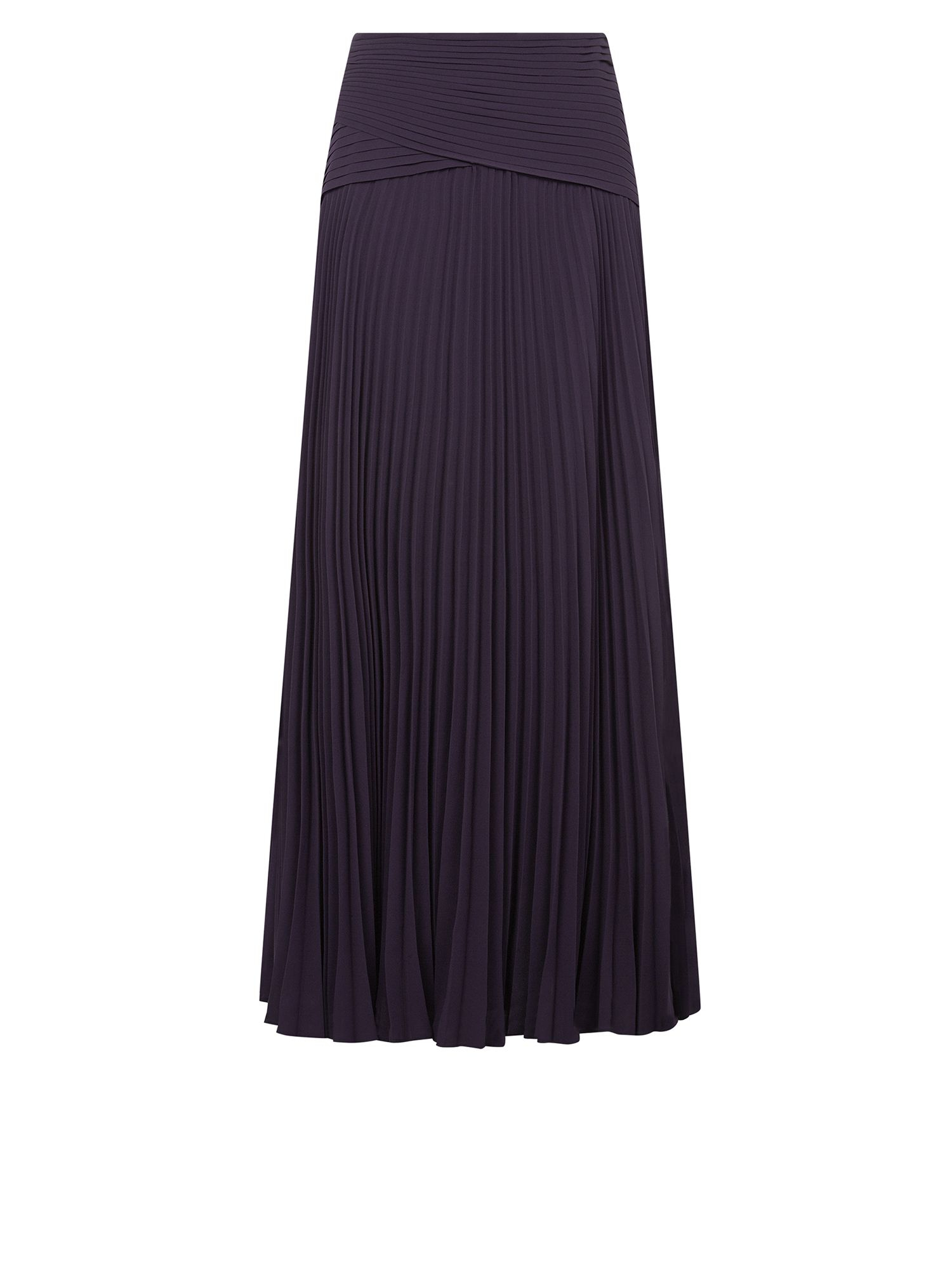 Jacques vert Maxi Plisse Skirt in Purple (Dark Purple) Lyst
