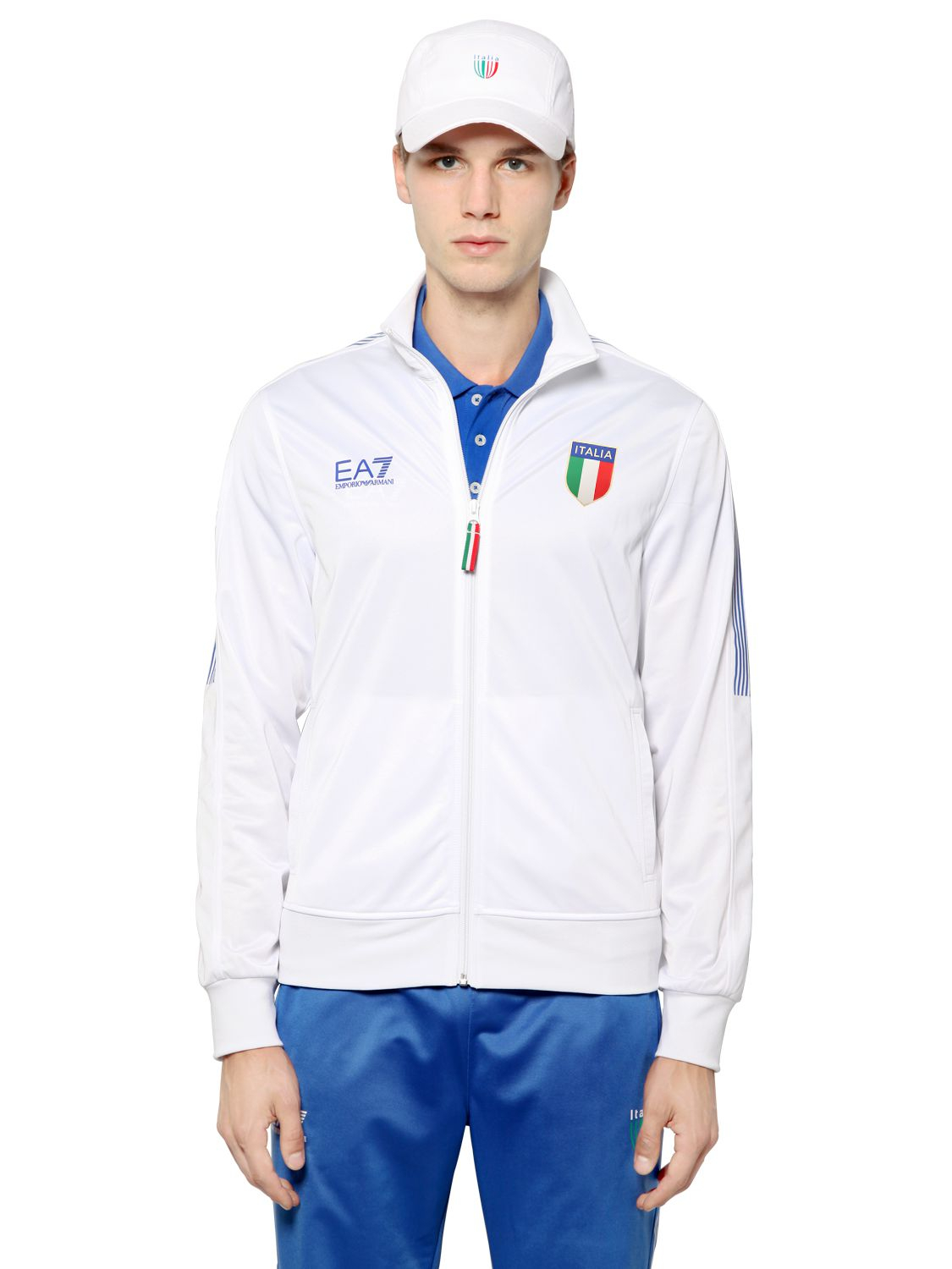 Emporio Armani Italian Team Tracksuit in Blue for Men | Lyst