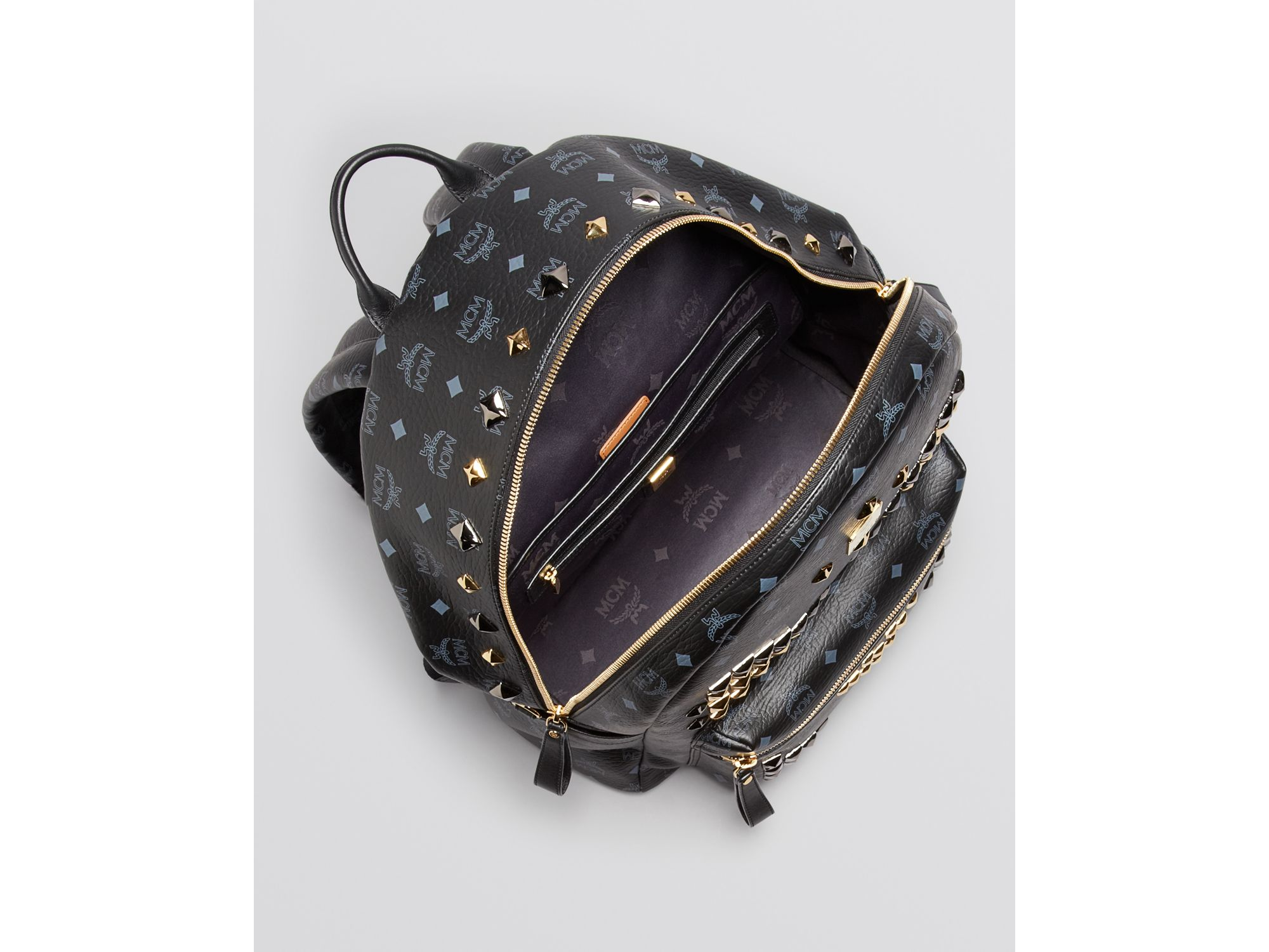 mcm stark m stud backpack
