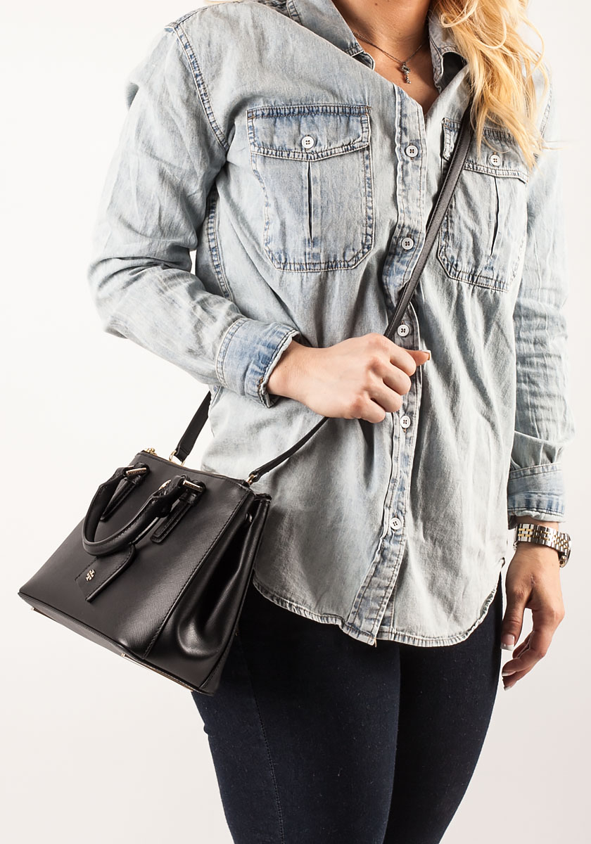 tory burch robinson micro double zip tote