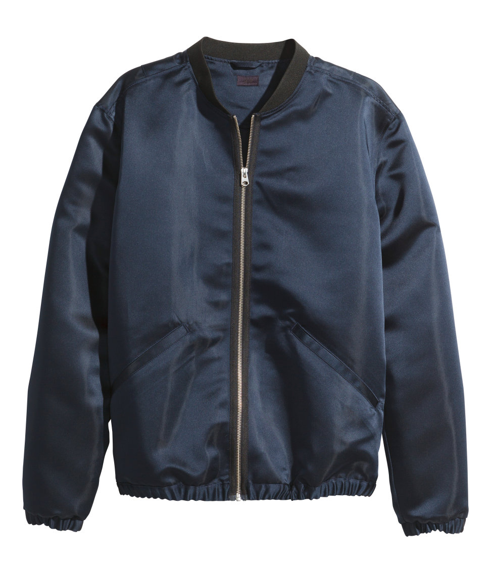 blue satin jacket