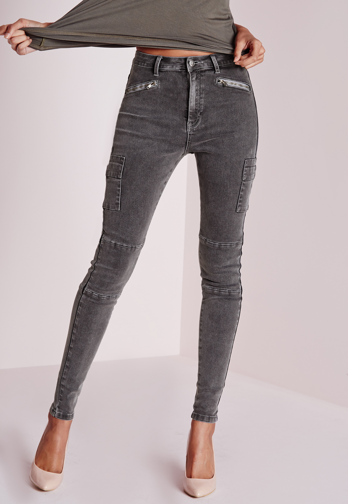 charcoal skinny jeans womens