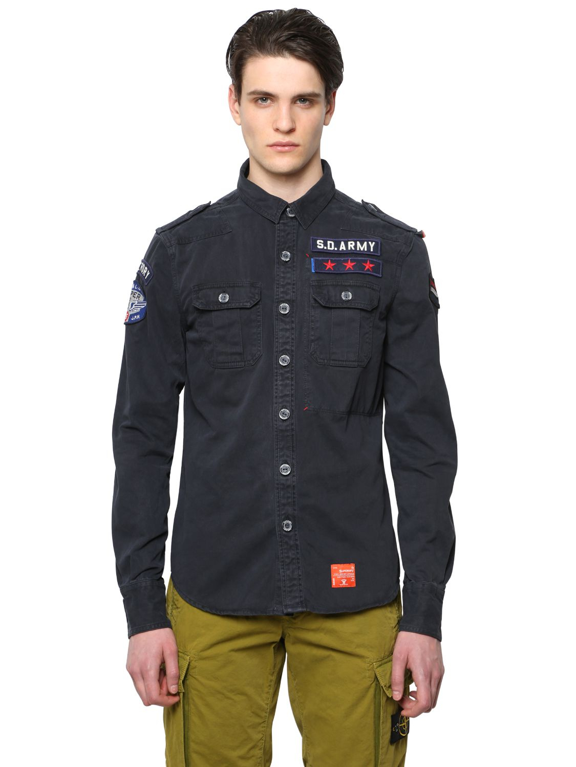 Denim military shirt New Items. The most recent additions to the I Love Ugly Online Store. New items are added throughout the year and will appear in this section.