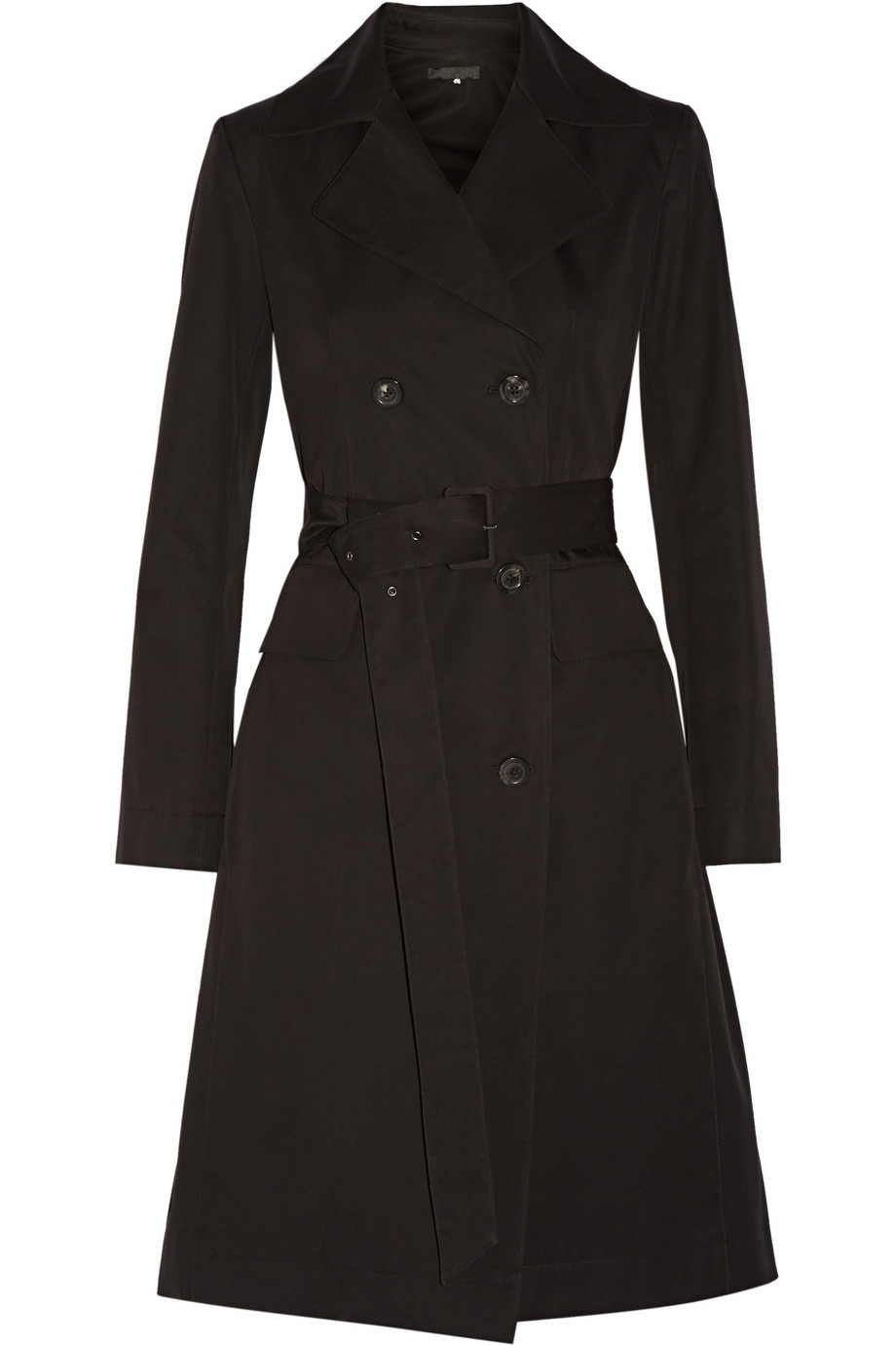 The row Lirky Cotton-Blend Gabardine Trench Coat in Black | Lyst