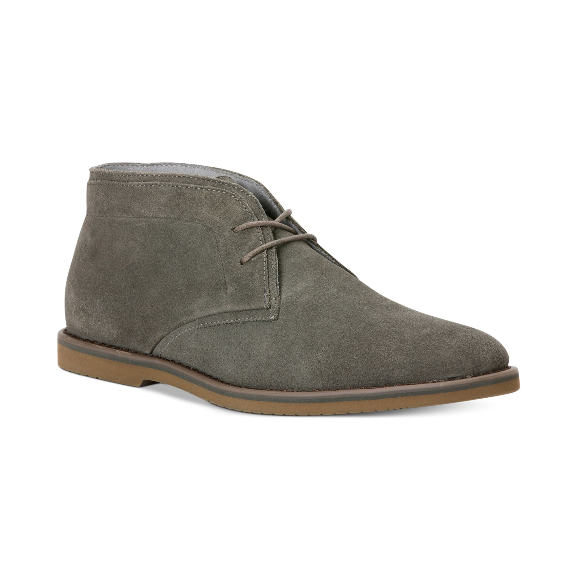Calvin Klein Franz Suede Chukka Boots in Grey (Gray) for Men Lyst