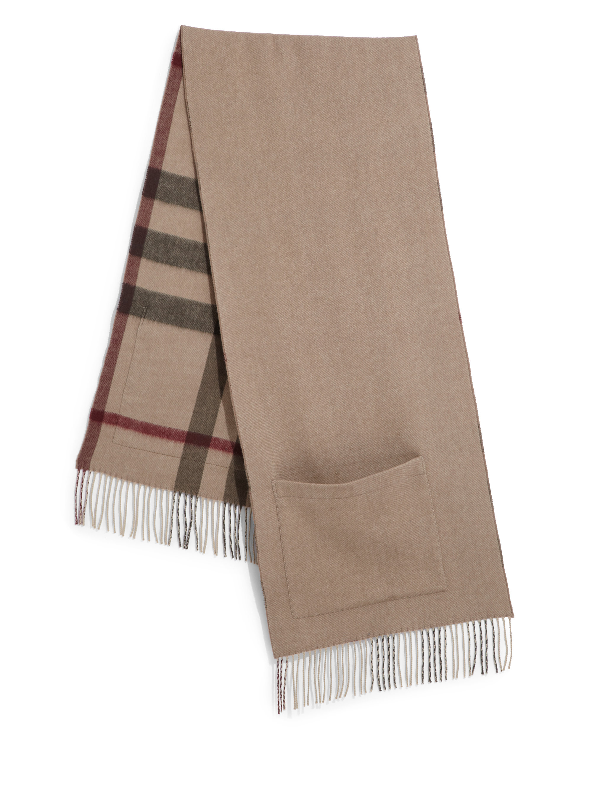 burberry helene check pocket scarf