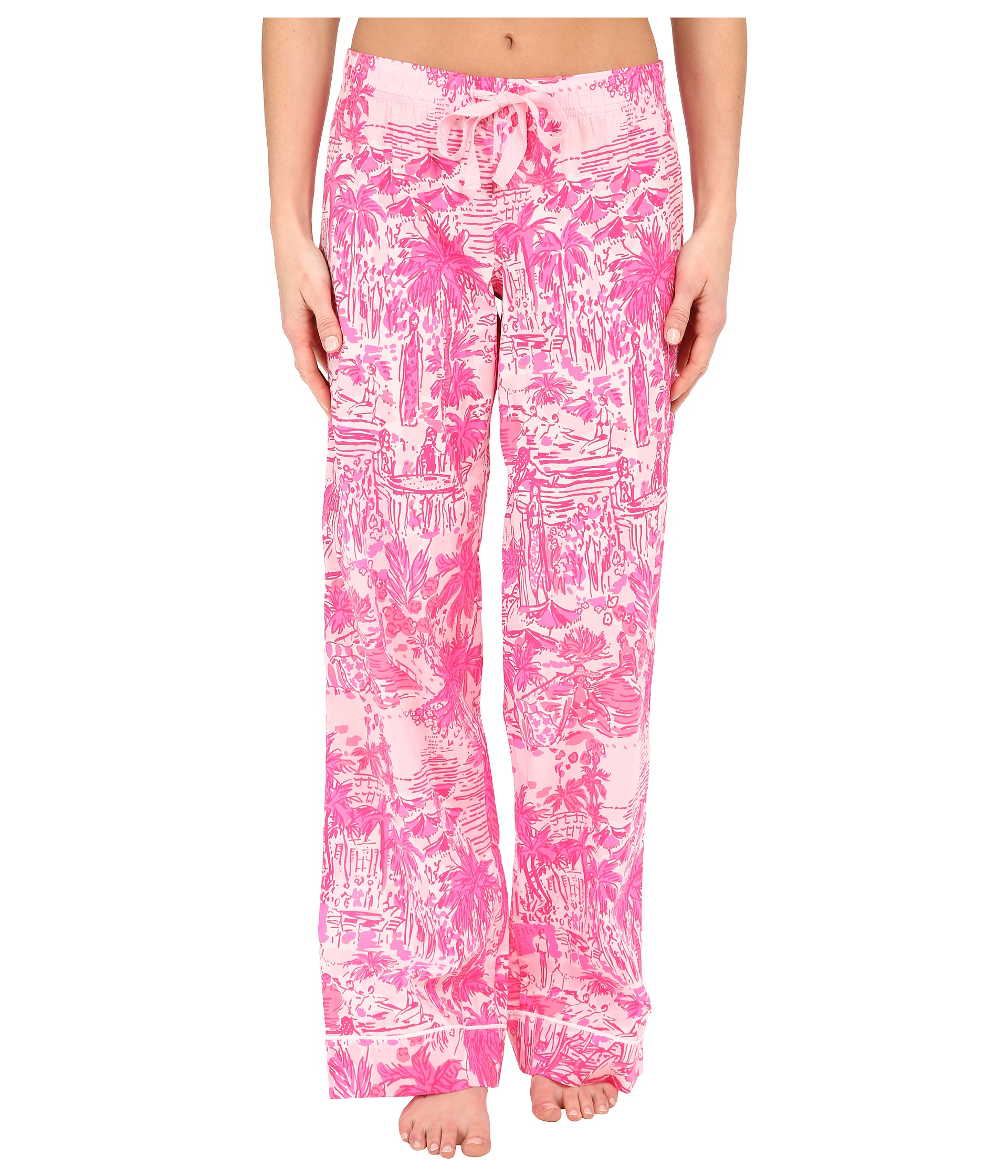 Lilly Pulitzer Pajama Pants in Pink - Lyst