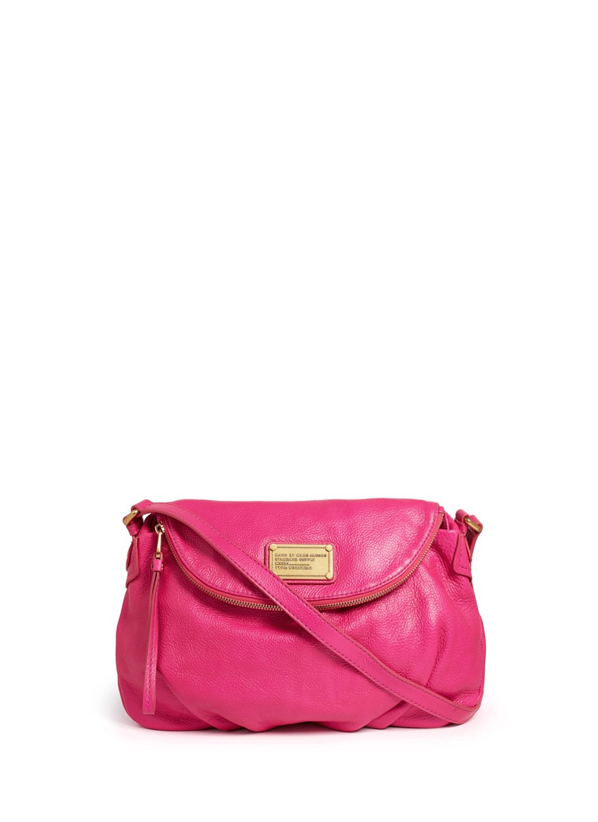 Marc By Marc Jacobs Classic Q Natasha Leather Bag in Pink - Lyst