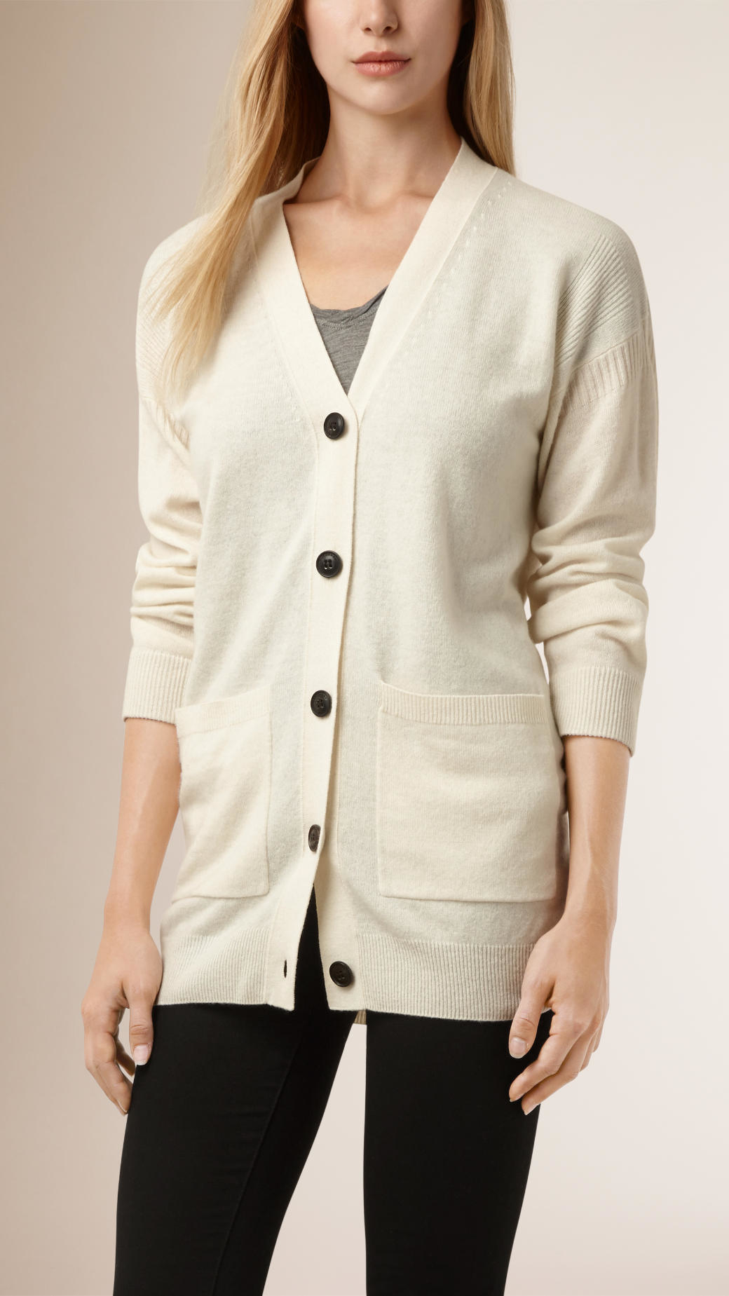 Burberry Oversized Cashmere Cardigan in 