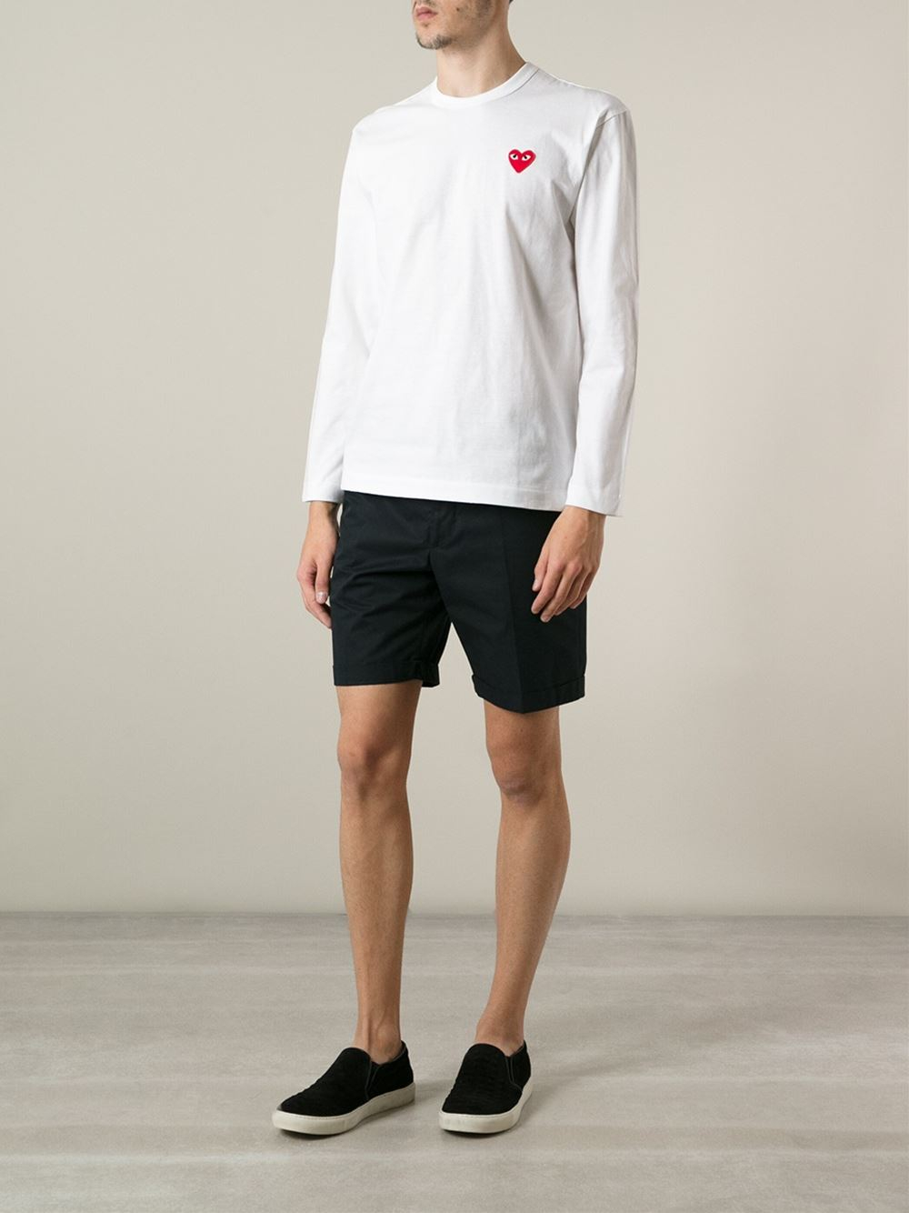 comme des garcons long sleeve white for Sale OFF 60%