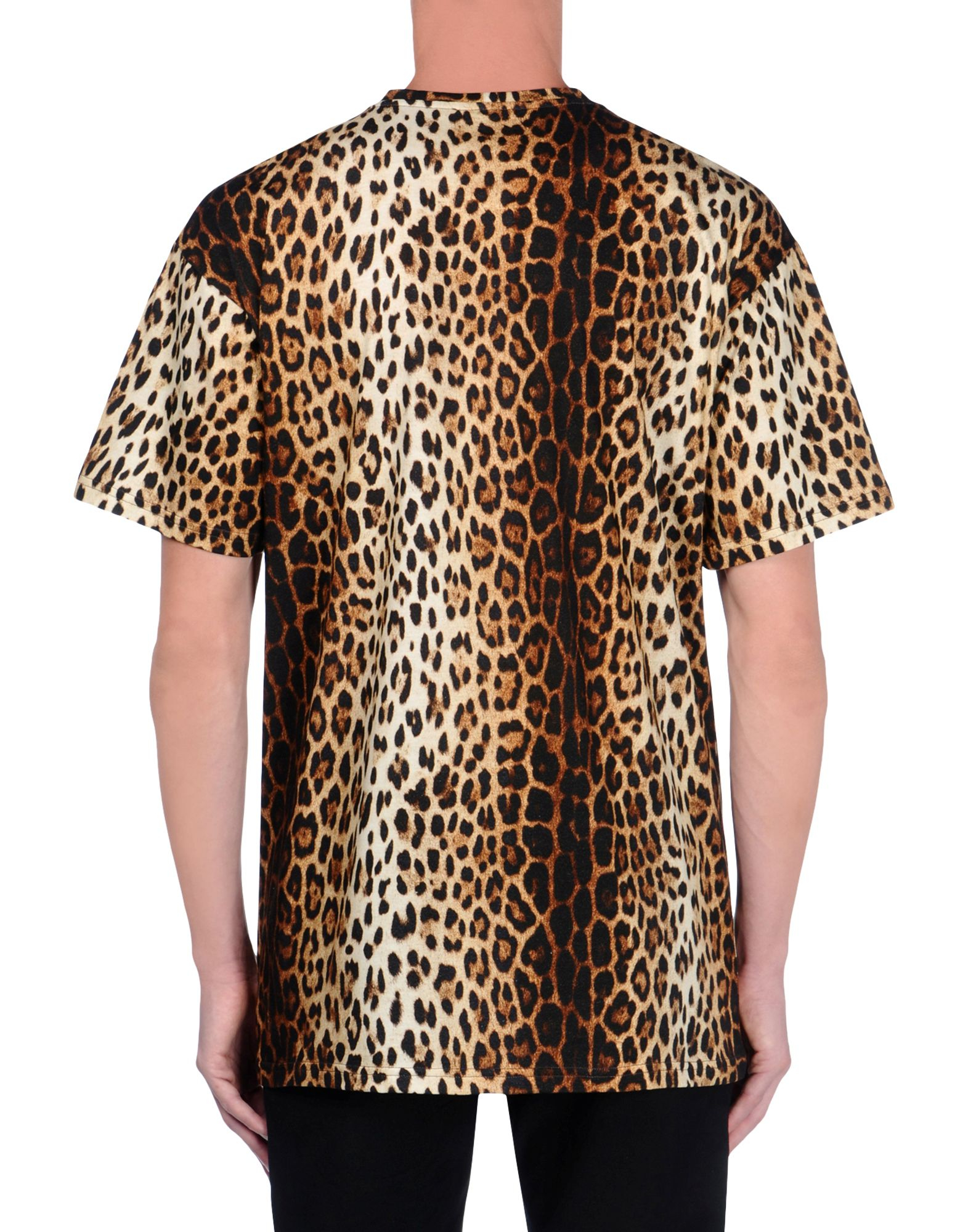 Moschino Leopard Print T-Shirt in Animal for Men (Brown) | Lyst